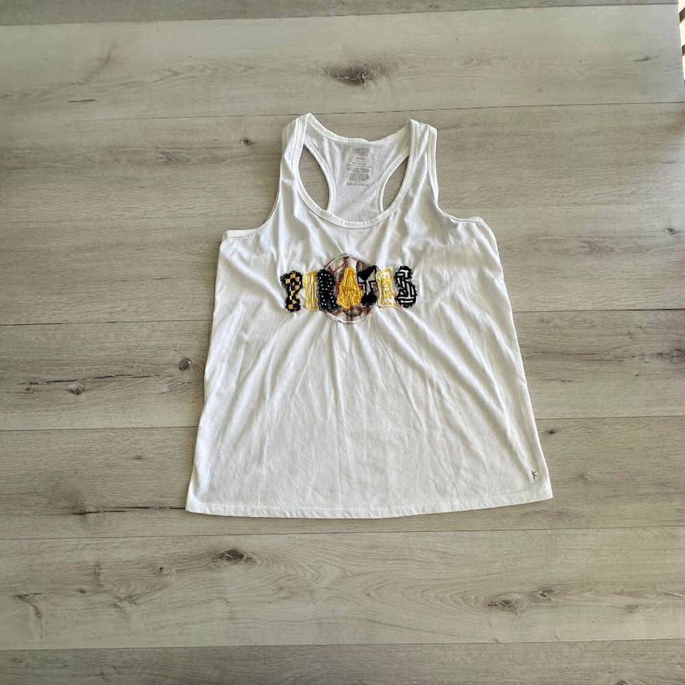 Danskin Pirates Baseball Racerback T-Shirt White XL EUC